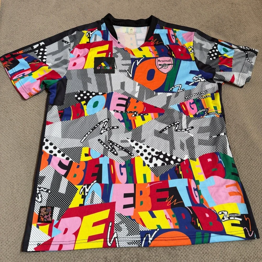 Adidas Arsenal FC Love Unites Pre-Match Jersey 2022 2023 Multicolor HS5812 2XL